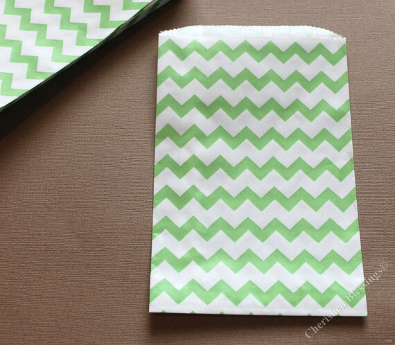 Christmas Chevron favor Bags Wedding 20 Lime Green Candy Buffet Kids Birthday Party Baby Shower Wedding Carnival Popcorn Paper Goods Il_570xn