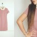 WoozWassVintage Korean 1960s Faux Fur peter pan Pink Mohair wool Pencil Dress size S