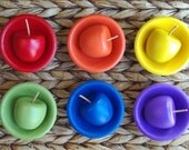 Apple Sorting Game, Wooden Waldorf Counting and Color Learning Set