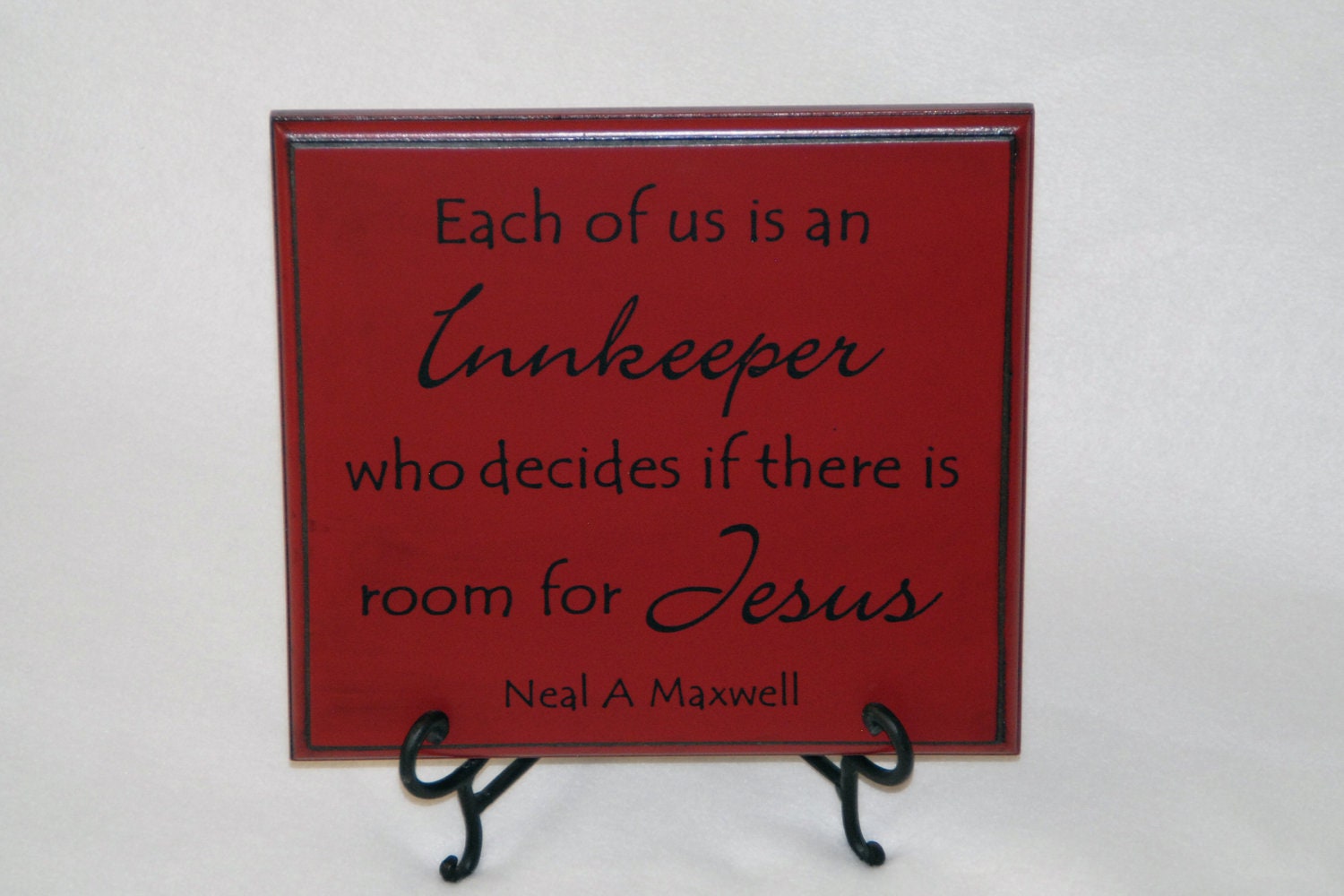 Vinyl Lettering Plaque - LDS quote Neal A Maxwell