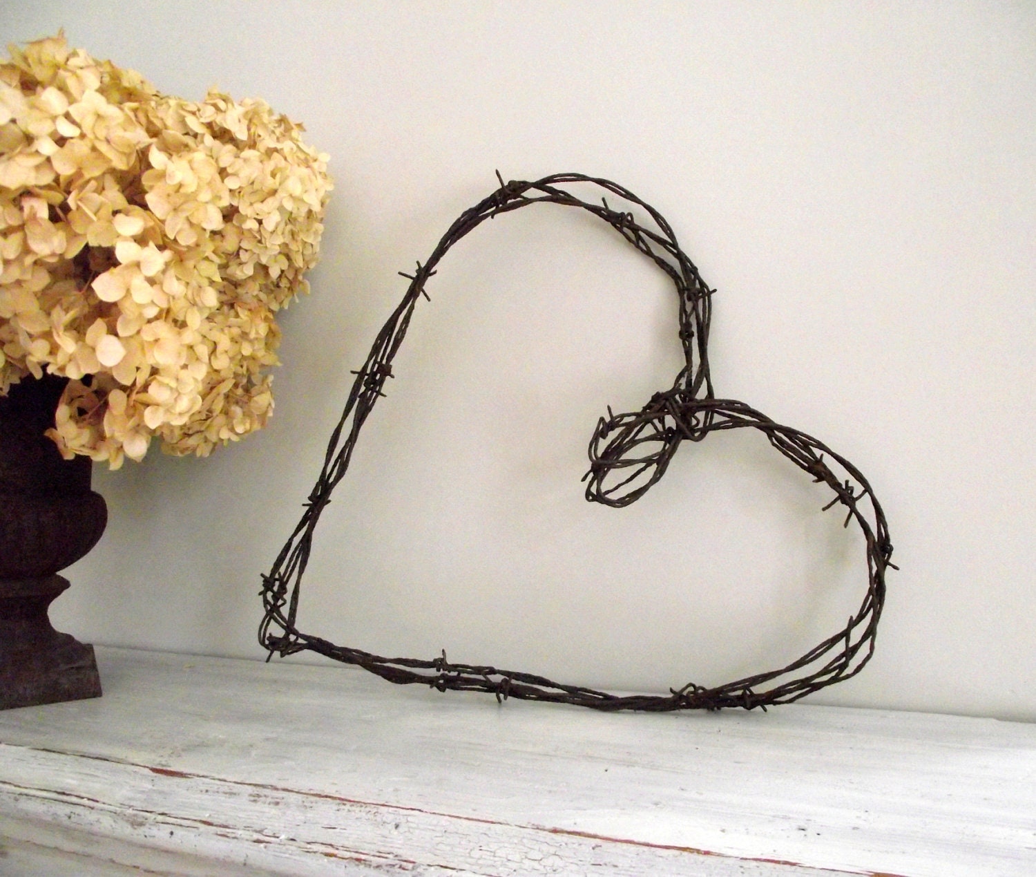 Barbed Wire Heart Wreath Antique Rustic Farmhouse Chic By Gazaboo 1340