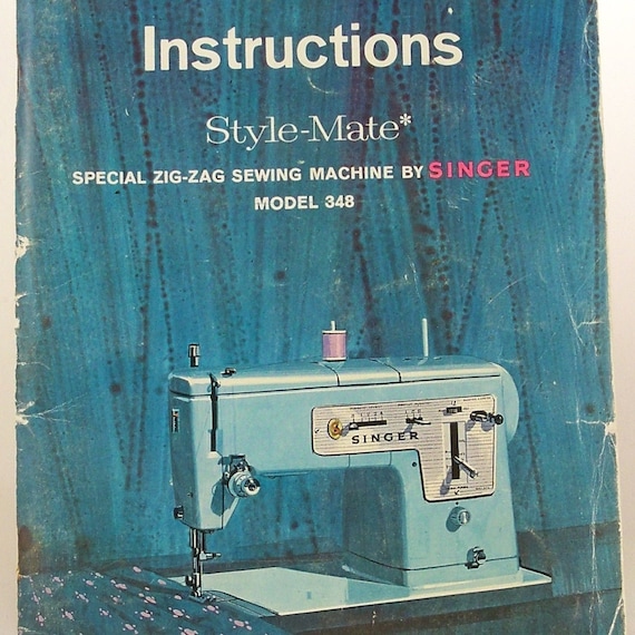 Vintage Singer Style Mate 348 Manual by RebeccasVintageSalon