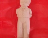 Little Boy figurine. Do It Yourself Ceramic Bisque . Fun craft idea