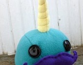 Plush Mustached Sir Narwhal