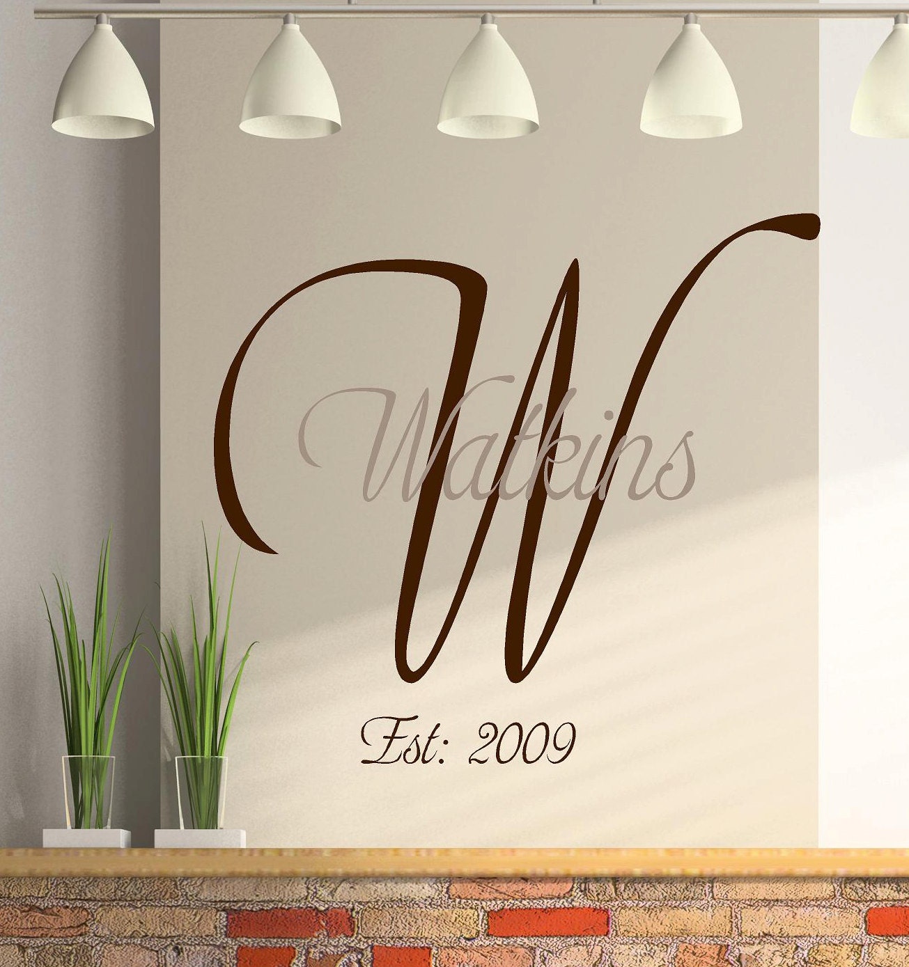 Personalized Monogram Initial  Name Est Date- girls Vinyl Lettering wall words graphics Home decor itswritteninvinyl