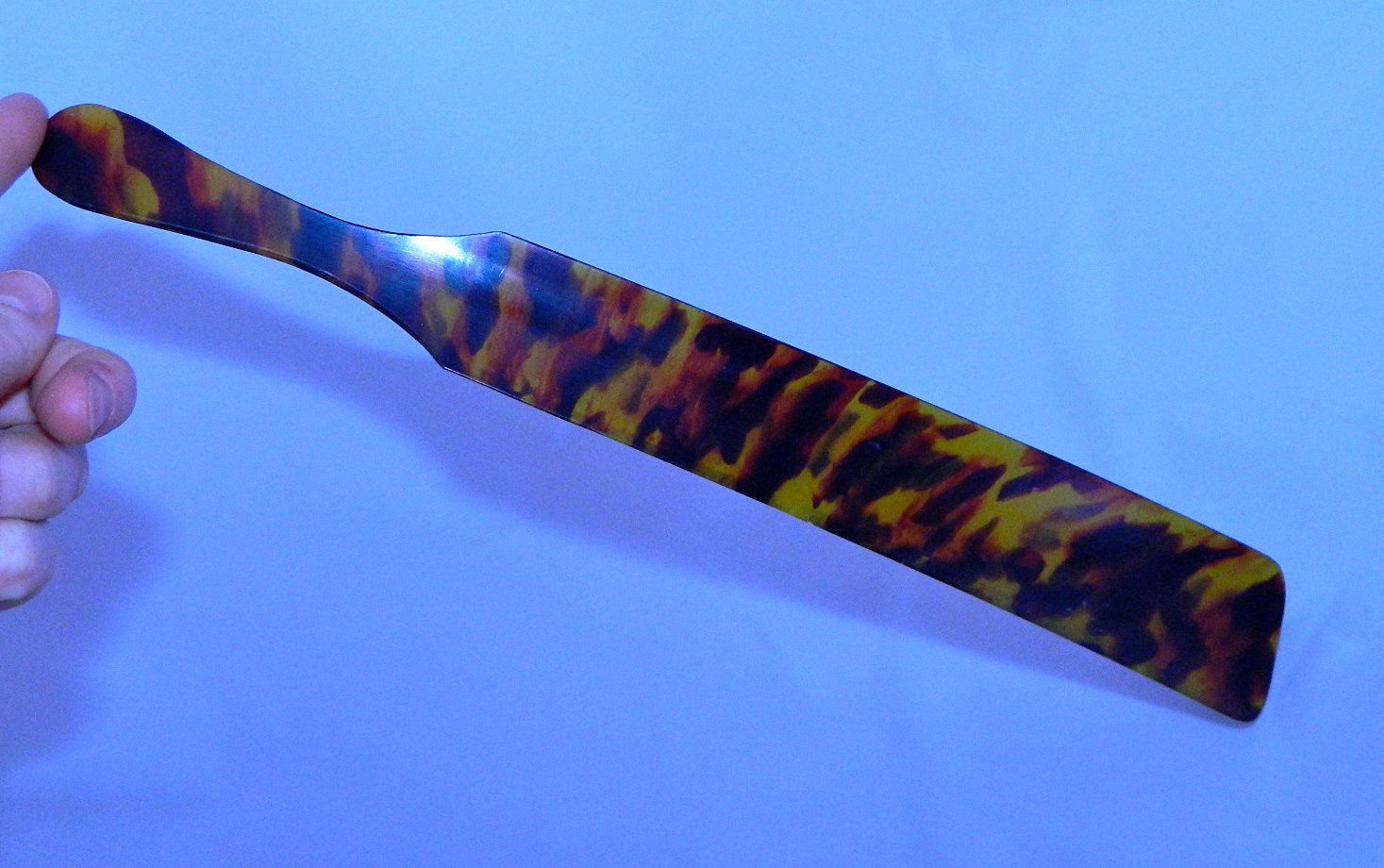 antique tortoiseshell shoe horn 1800s dressing cobbler