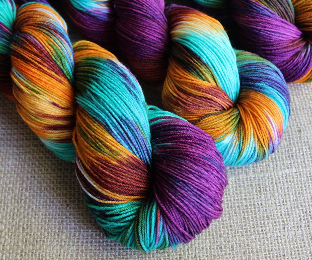 Bertie Bott's - SW Merino & Nylon Fingering Sock Yarn - Hand Dyed - 462 yds