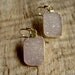 Gold Druzy Earrings Agate Drusy Quartz Tags