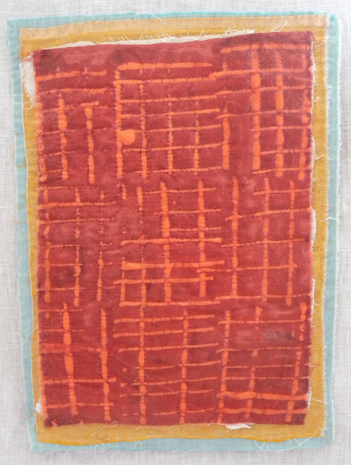 Art Quilt - Fences - Miniature