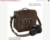 Summer Sale 10" Brown Napa Safari Leather Camera Bag - Made in America