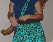 Large Purse -  Three interior pockets (one zippered, two open) - Hobo Purse - Cotton Purse