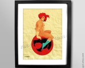 Lion-O - 8x11 print Thundercats - retro tv cartoon character super hero - gay art - sexy guy