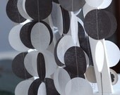 Tissue Garland - Black and White