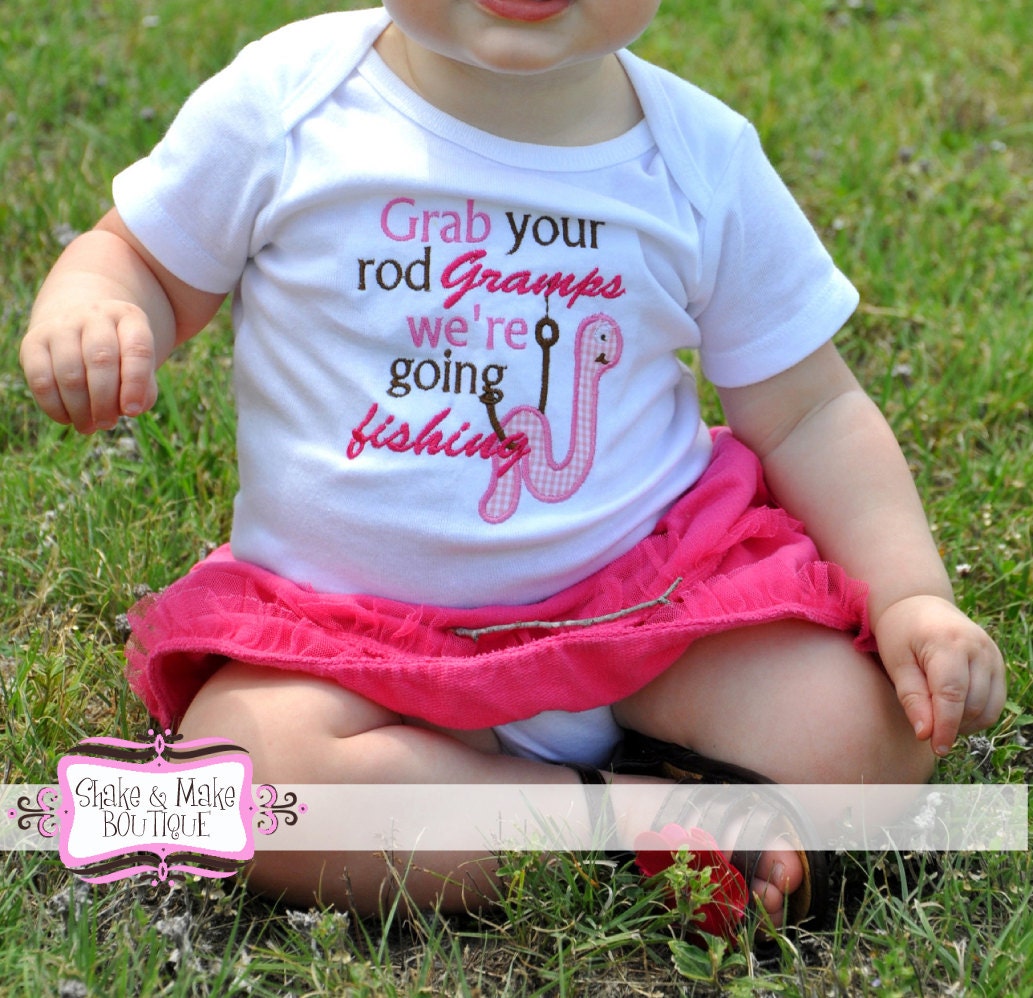 Personalized Fishing Shirt or Onesie - For Boy or Girl