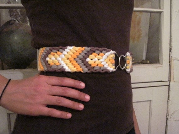 HUNTER stretch belt WIDE 5 color    organic eco friendly