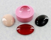 Cabochon Mold Mould 40mm X 30mm Resin Polymer Clay Wax Chocolate (322)