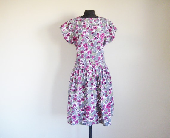 Vintage 50's Novelty Print Cotton Dress
