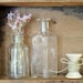 Antique Glass Pharmacy Bottles/Wedding Vases - Set of 2 Vintage, Rustic Wedding Decor