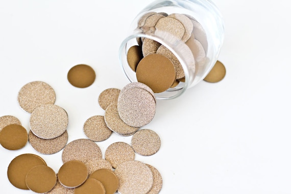 Glitter Table Confetti - Elegant, Jumbo Gold Confetti - Sparkle for your Wedding Reception, Party Table Setting, Guest Book Table, Buffet