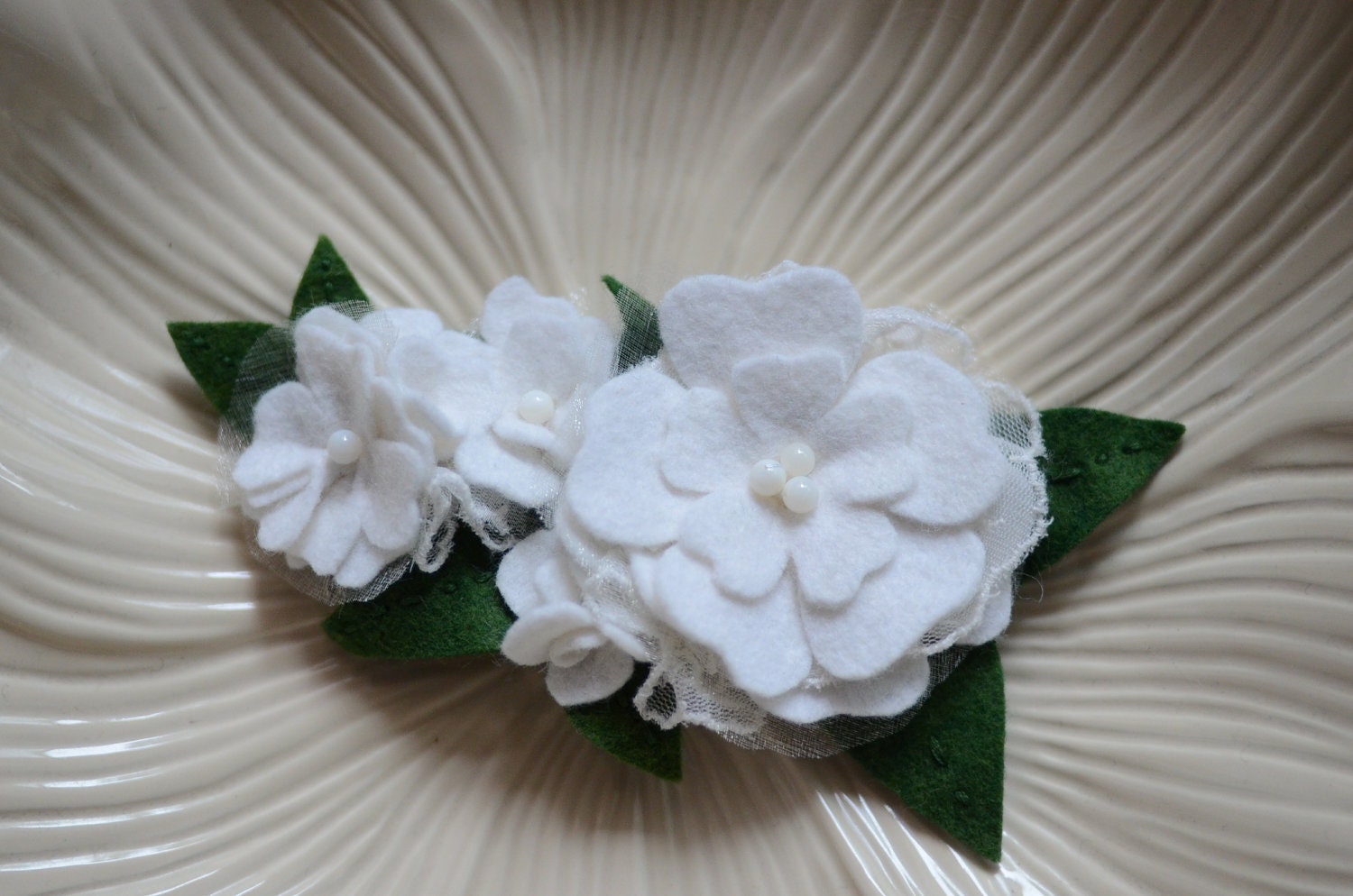 CUSTOM Floral Bridal Headpiece