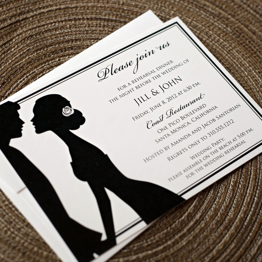 Printable Rehearsal Dinner Invitation Digital File for Self-Print