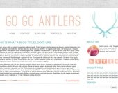 Go Go Antlers - 2 Column Blogger Template