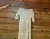 Small White Lace Dress / Sustainable Fancy Lace Dress