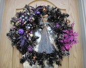 Halloween Wreath With Wicked Witch Now On Sale