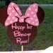 Girl Mouse Centerpiece in Light Pink