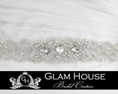 Crystal beaded bridal sash