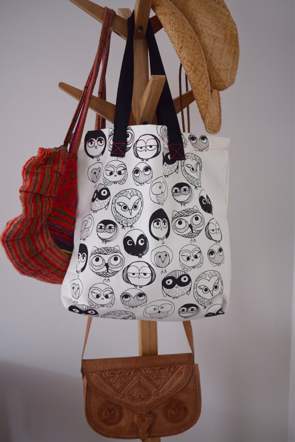 Owl Canvas Tote Bag
