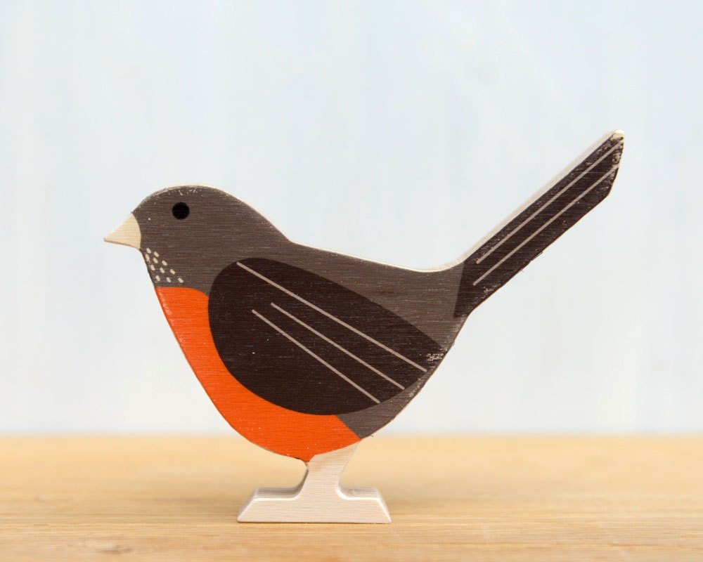 American Robin Modern Wood Bird