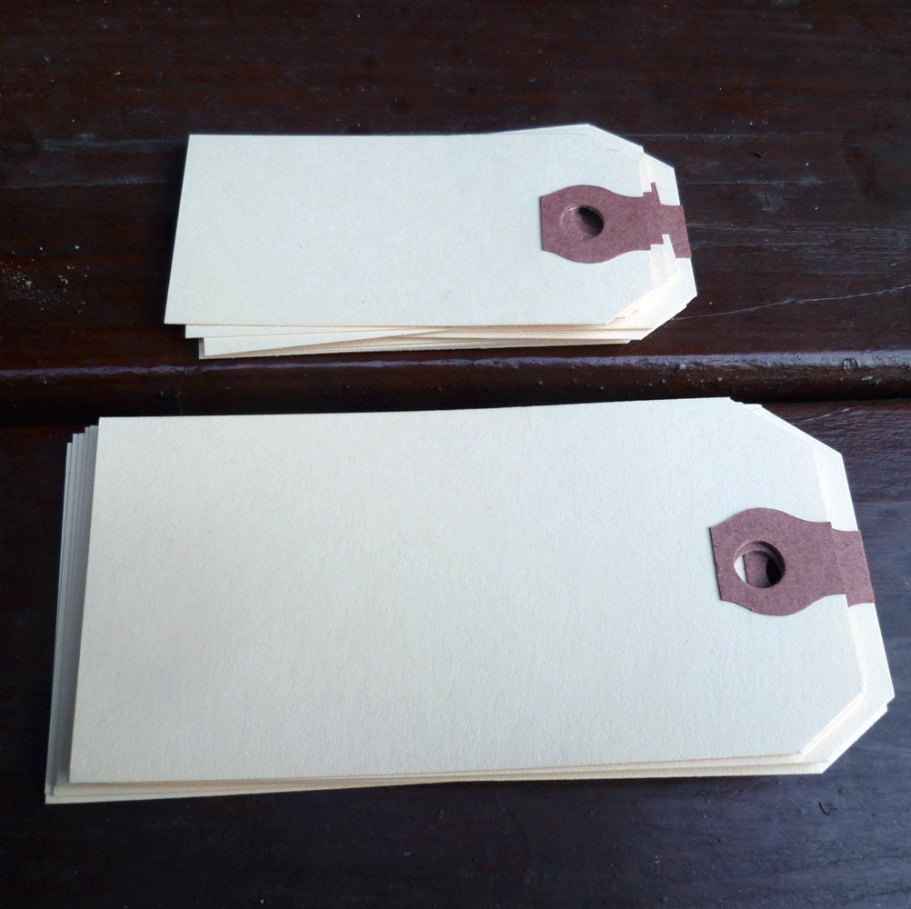 Manila Shipping Tag Mix (Small and Medium) - Pack of 50