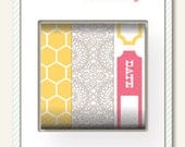 20% OFF SALE - 3 Roll Set My Mind's Eye The Sweetest Thing (Love) Decorative Masking Tape / Washi Tape (32 ft. each) - Honeycomb, etc.