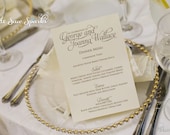 Printable Wedding Menu Card - Pretty Script