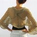 Natural Beige, COTTON SHRUG  ....Elegant Hand Knitted Summer Shrug