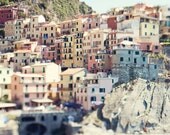 Manarola photograph - Lazy afternoon colors - Cinque Terre fine art photograph - 8x8 or 8x10