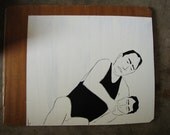 Wrestler - Original Painting