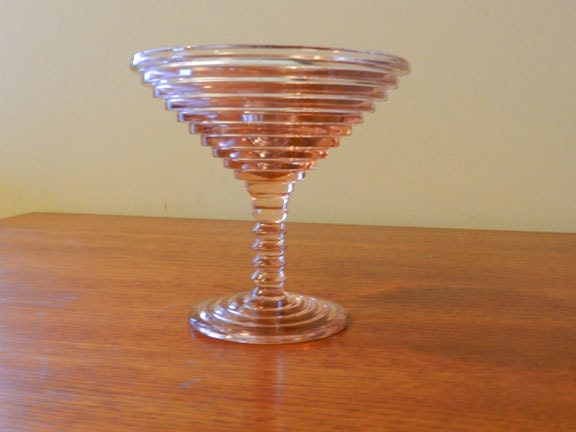 Pink Depression Compote Martini Glass By Ourfindsyourtreasure 7316