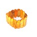 Mid Century Jewelry Orange Yellow Bracelet Abalone Bracelet Vintage Art Deco Jewelry Yellow Shell Stretch Wristlet