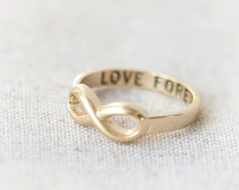 Love Forever Infinity Ring in gold