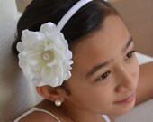 DAPHNE-Flower Girls Wedding Headband -Girls Headband-Wedding Hair Accessories-Flower Girls Gift-Wedding Hair Flowers