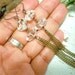 Crystal Quartz Earrings - Long Tassel Chain Dangles - Shoulder Dusters - Boho - Goddess
