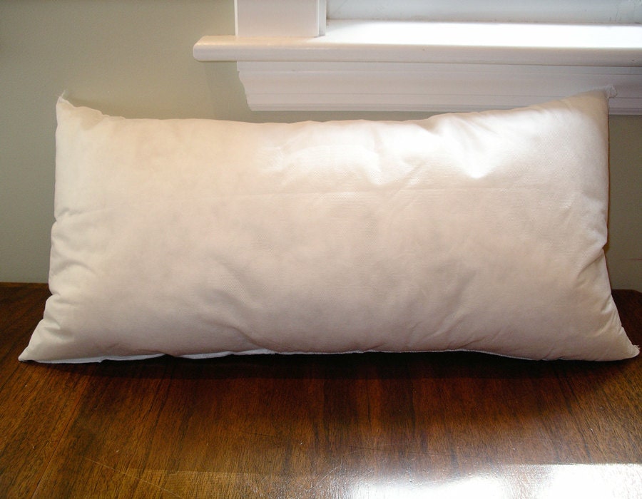 12 x 24 Lumbar Pillow Cushion Insert with your Choice of Pillow Covers - Premium Synthetic Down Insert