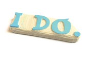 I Do Wedding Rubber Stamp - Cling Rubber Stamp
