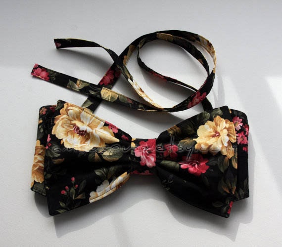 Victorian Garden Print Bow Bandeau