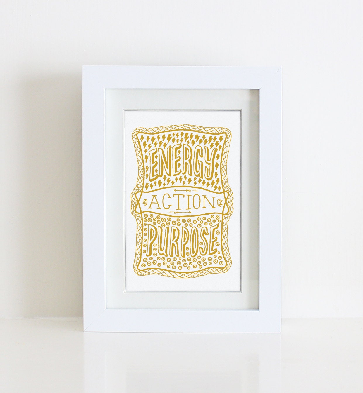Venn by Pen Print - Energy, Action, Purpose