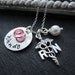 Nurse RN/ LPN Gift, Sterling Silver Jewelry, Personalized Nurse Practitioner Sterling Silver Necklace, Nurse Angel w/ Birthstone