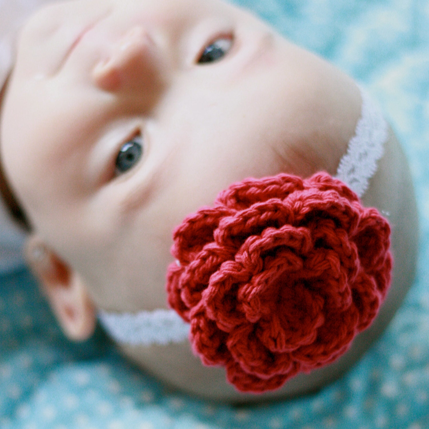 Lace Flower Headband Photography Prop