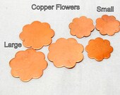 Large Copper Flower - Add One to your Custom Necklace or Bracelet - Extra Disc - Listing for One